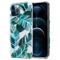 iPhone 12 PRO MAX Etui Cover Blomster (Hvid)