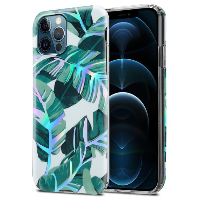 iPhone 12 PRO MAX Etui Cover Blomster (Hvid)