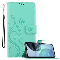 Motorola MOTO G72 Suojakuori Lompakkokotelo (Turkoosi)