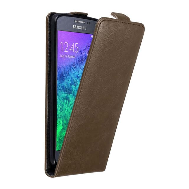 Samsung Galaxy ALPHA Flipfodral Skal (Brun)