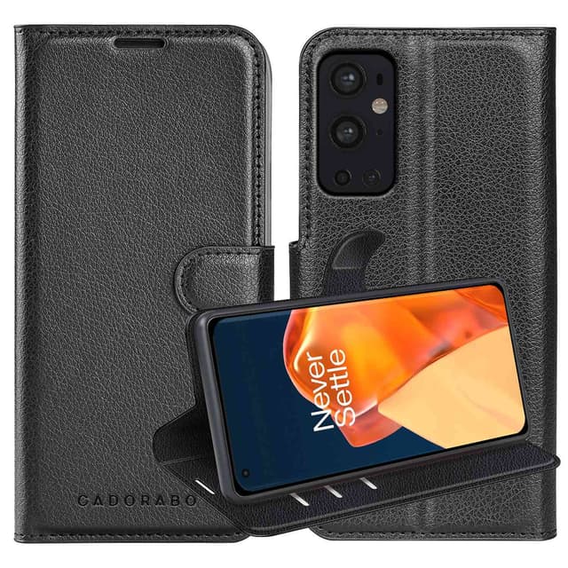 OnePlus 9 PRO Suojakuori Lompakkokotelo (Musta)