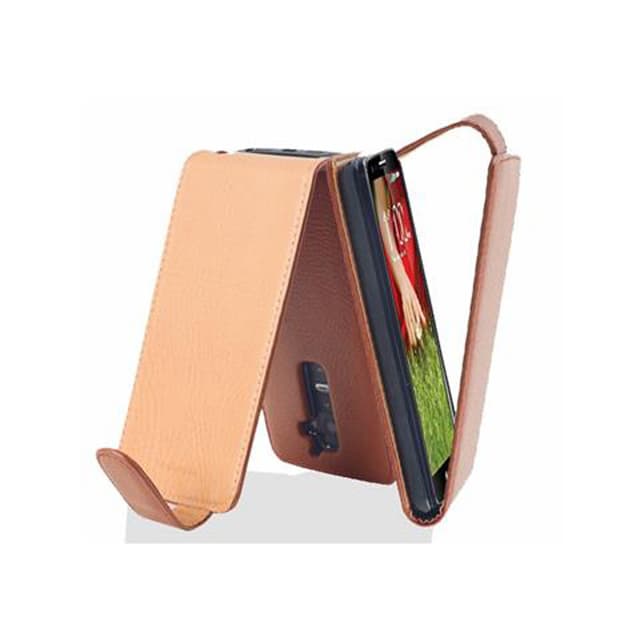 LG G2 Suojakuori Lompakkokotelo (Ruskea)