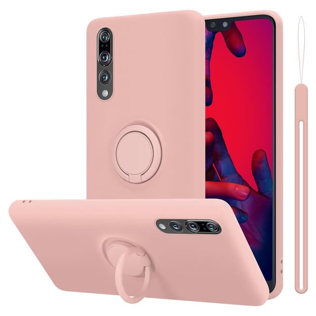 Deksel Huawei P20 PRO / P20 PLUS Ring Case (rosa)