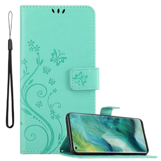 Oppo FIND X2 Plånboksfodral Skal (Turkos)