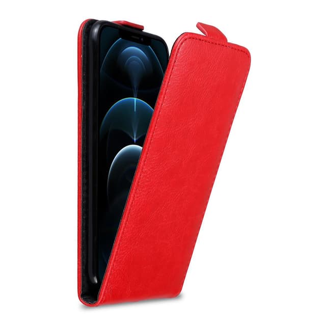 iPhone 12 PRO MAX Flipfodral Skal (Röd)