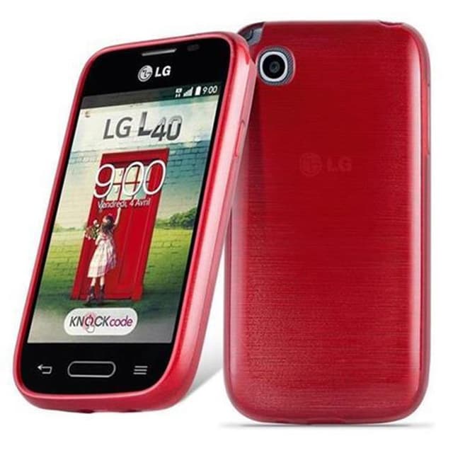 LG L40 Cover Etui Case (Rød)