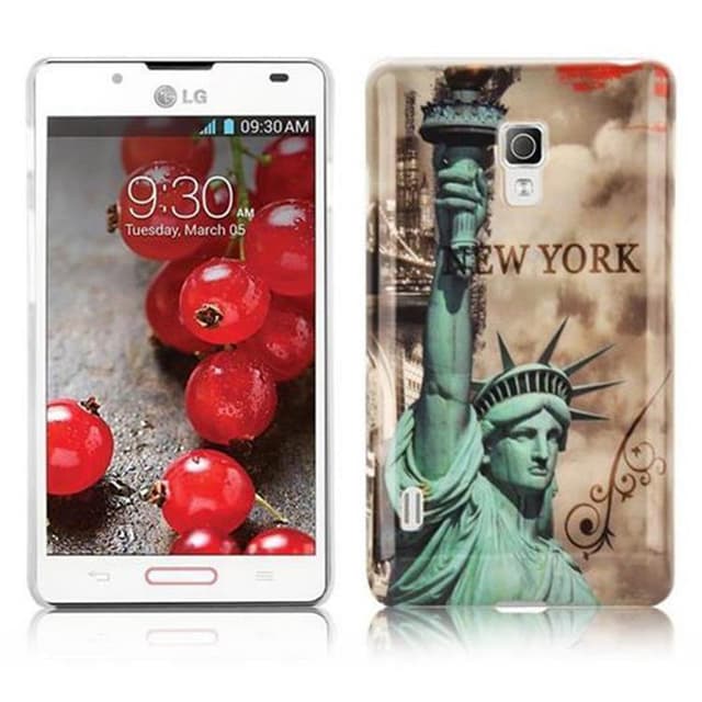 LG OPTIMUS L7 II Hardt Deksel Case (brun)