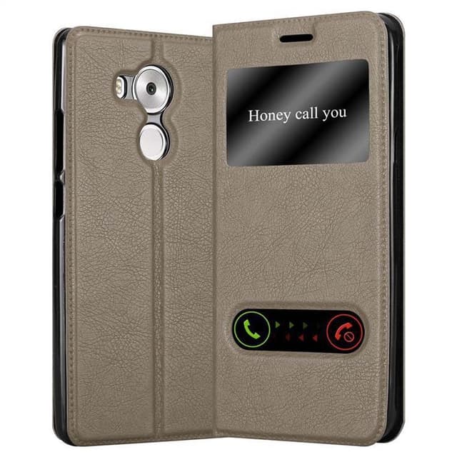 Huawei MATE 8 Plånboksfodral Skal (Brun)