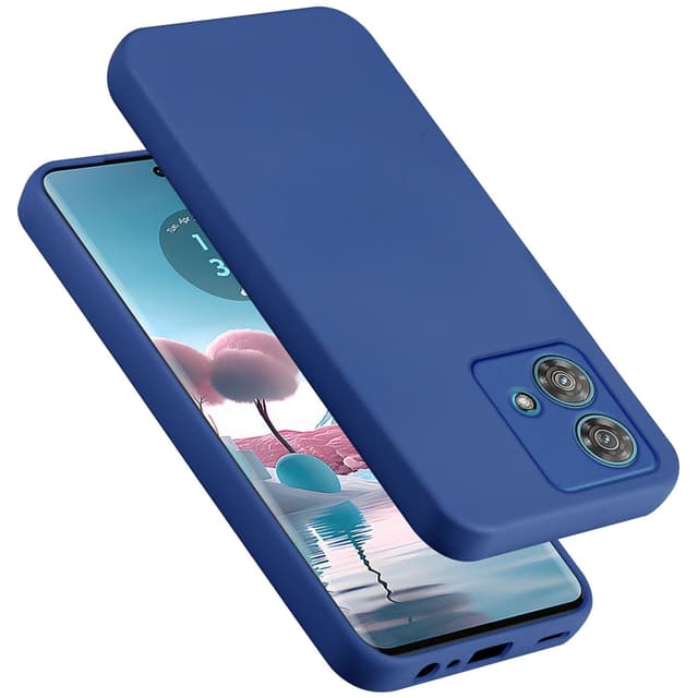 Motorola Edge 40 Neo silikondeksel case (blå)