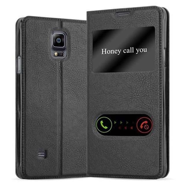 Lompakkokotelo Samsung Galaxy NOTE 4 Case (Musta)