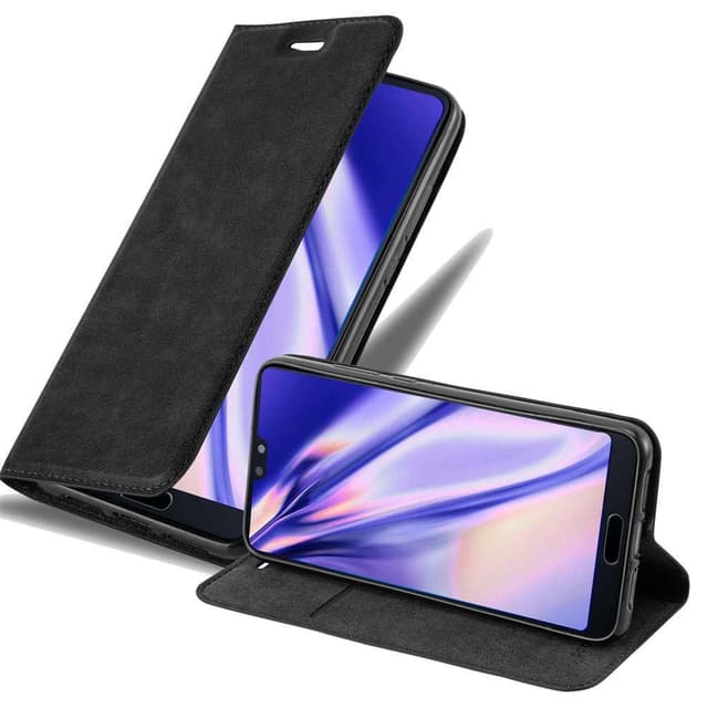 Huawei P20 Suojakuori Lompakkokotelo (Musta)