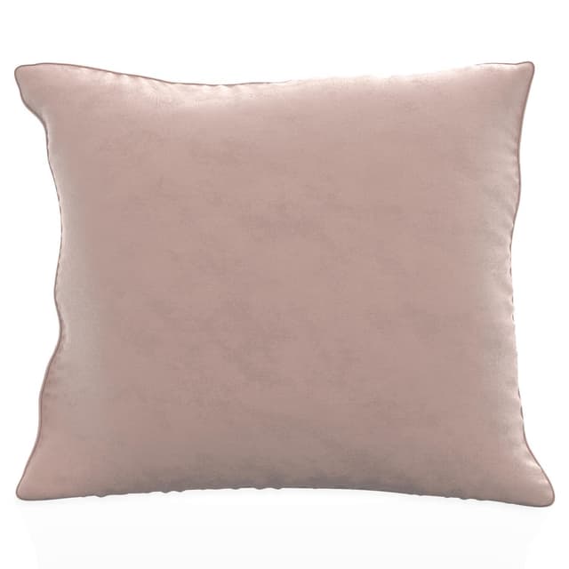 Putetrekk 40x40 cm dekorativ i fløyel (rosa)