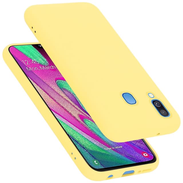 Samsung Galaxy A40 Cover Etui Case (Gul)