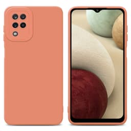 Samsung Galaxy A12 / M12 Suojakuori Kotelo (Oranssi)