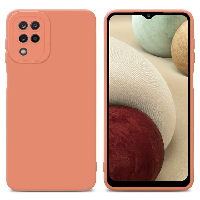 Samsung Galaxy A12 / M12 Suojakuori Kotelo (Oranssi)