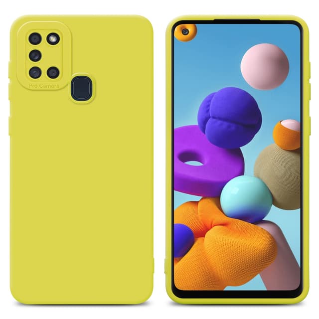 Samsung Galaxy A21s Cover Etui Case (Gul)