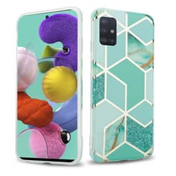 Samsung Galaxy A51 5G Plånboksfodral Skal (Grön)