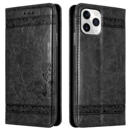 iPhone 11 PRO MAX Plånboksfodral Skal (Svart)