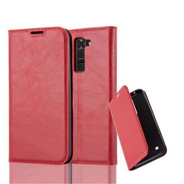 LG K7 2017 Suojakuori Lompakkokotelo (Punainen)