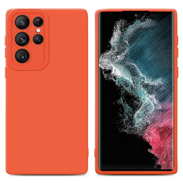Samsung Galaxy S22 ULTRA Skal Fodral Case (Orange)