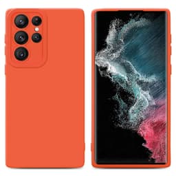 Samsung Galaxy S22 ULTRA Suojakuori Kotelo (Oranssi)