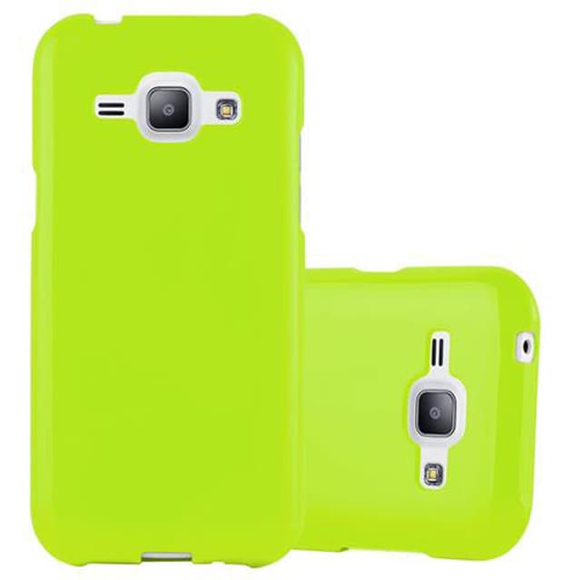 Samsung Galaxy J1 2015 Skal Fodral Case (Grön)