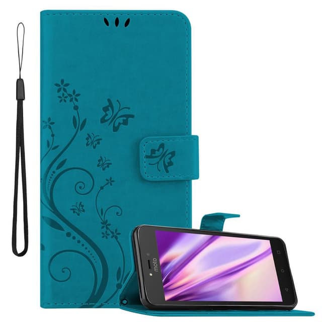 Motorola MOTO C Plånboksfodral Skal (Blå)