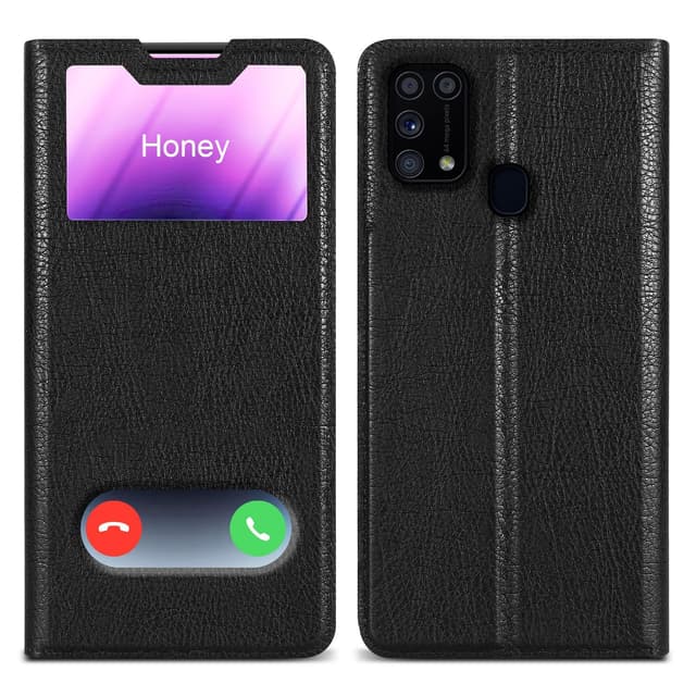 Samsung Galaxy M31 Plånboksfodral Skal (Svart)