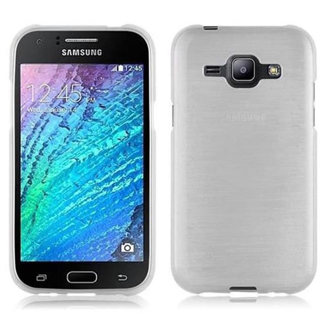 Samsung Galaxy J1 2015 Cover Etui Case (Sølv)