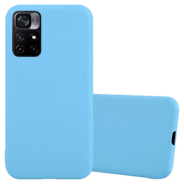 Deksel Xiaomi POCO M4 PRO 5G Silikon cover (blå)