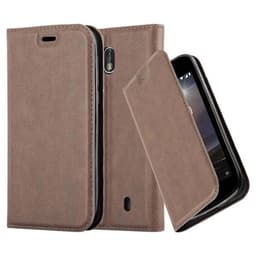 Nokia 1 2018 lommebokdeksel case (brun)