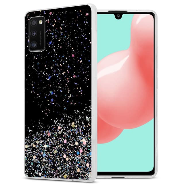 Samsung Galaxy A41 Suojakuori Kotelo (Musta)