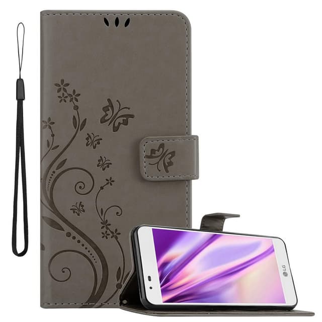 LG K7 2016 Plånboksfodral Skal (Grå)