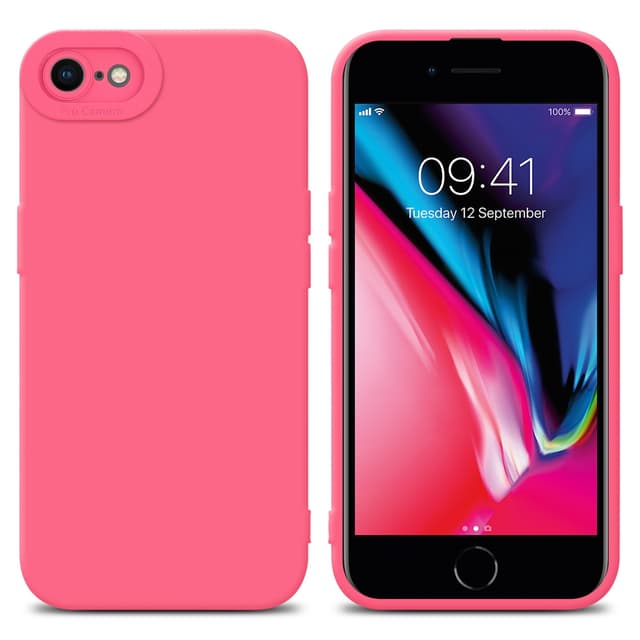 iPhone 7 / 7S / 8 / SE 2020 Deksel case (rød)