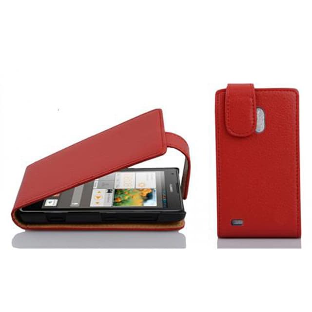Huawei ASCEND G700 Pungetui Flip Cover (Rød)