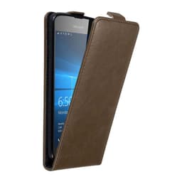 Nokia Lumia 650 Pungetui Flip Cover (Brun)
