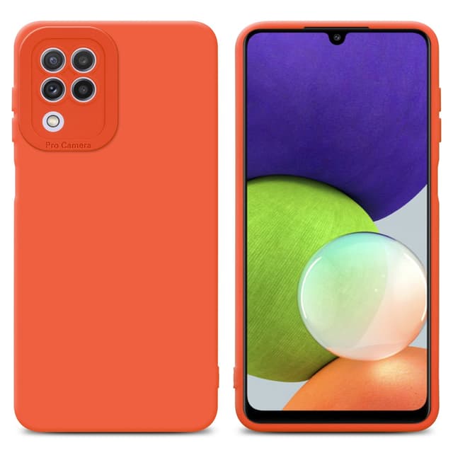 Samsung Galaxy A22 4G Skal Fodral Case (Orange)