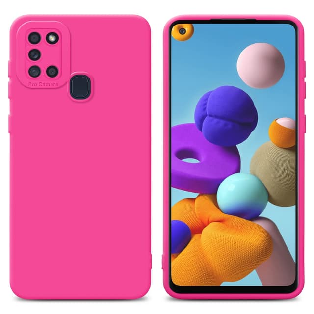 Samsung Galaxy A21s Skal Fodral Case (Rosa)