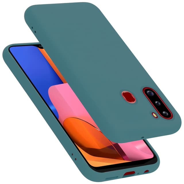 Samsung Galaxy A21 Skal Fodral Case (Grön)