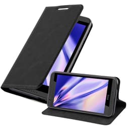 HTC Desire 820 Suojakuori Lompakkokotelo (Musta)