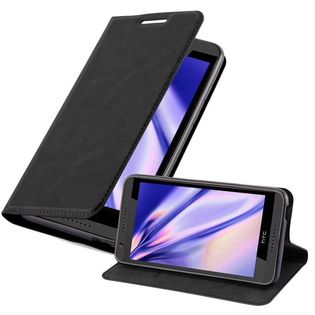 HTC Desire 820 Suojakuori Lompakkokotelo (Musta)