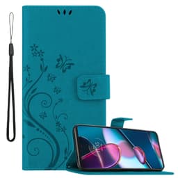 Motorola EDGE+ Plånboksfodral Skal (Blå)
