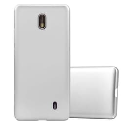 Nokia 1 2018 Suojakuori Kotelo Cover (Hopea)