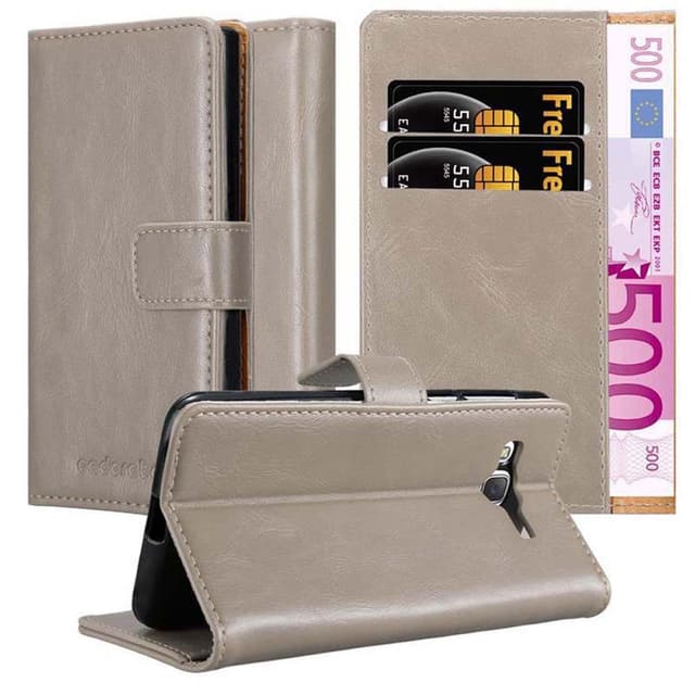 Cover Samsung Galaxy J7 2015 Etui Case (Brun)