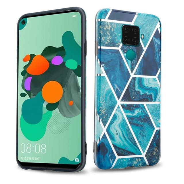 Huawei MATE 30 LITE lommebokdeksel etui (blå)