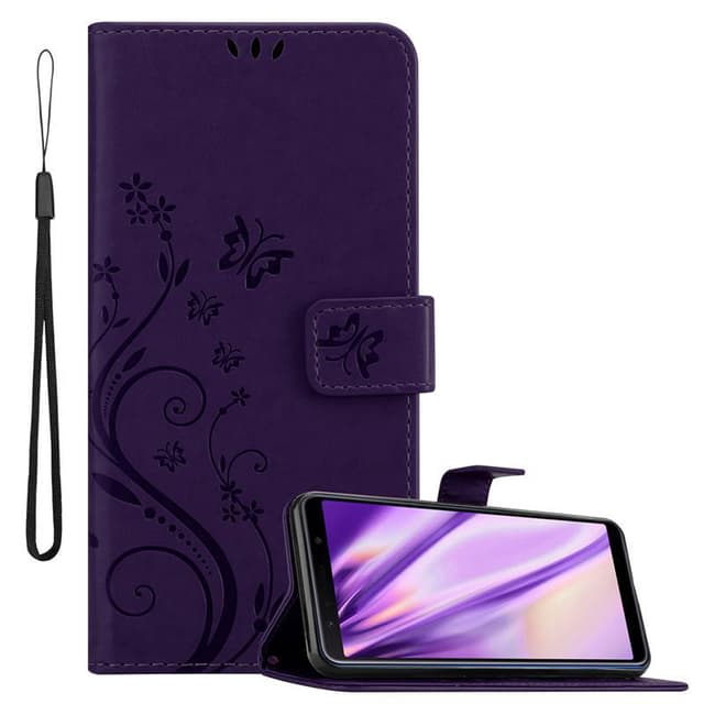 Samsung Galaxy A7 2018 Plånboksfodral Skal (Lila)