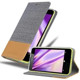 Nokia Lumia 630 / 635 Plånboksfodral Skal (Grå)
