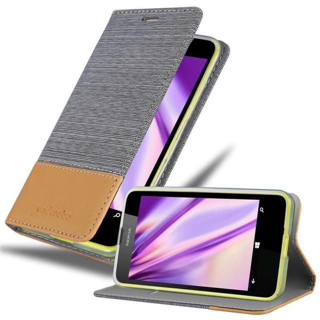 Nokia Lumia 630 / 635 Pungetui Cover Case (Grå)
