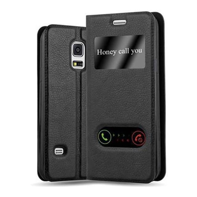 Samsung Galaxy S5 / S5 NEO Plånboksfodral Skal (Svart)