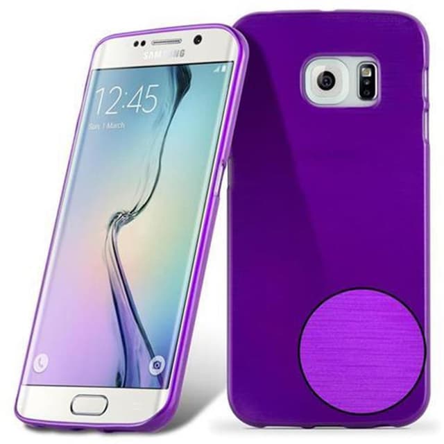 Samsung Galaxy S6 EDGE Skal Fodral Case (Lila)